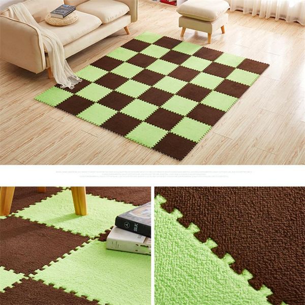 

8pcs stitching soft carpet velvet thickening children game parent interaction pad kid bedroom rugs carpets