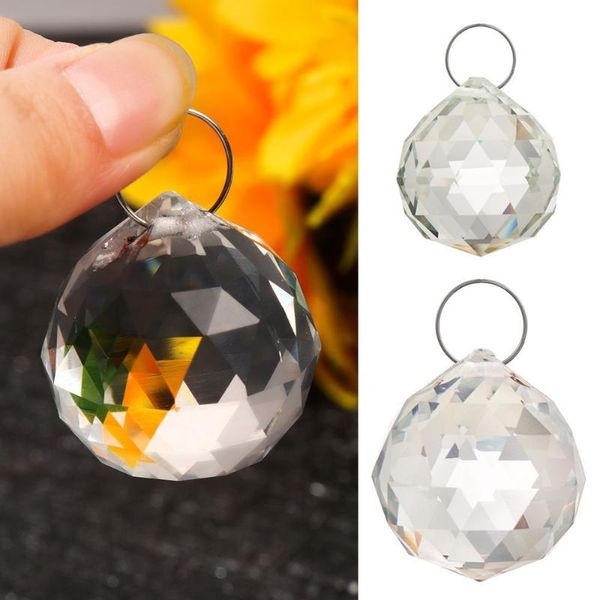 

novelty items 5pcs lighting hanging art ornament pendant crystal ball faceted clear