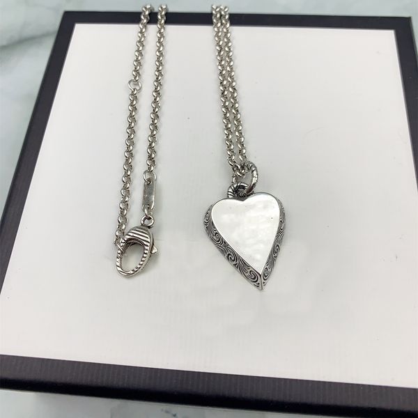 

vintage heart pendant designer necklace silver plated necklaces pattern for couple fashion jewelry supply