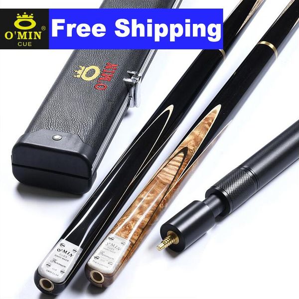 

original o'min gunners 3/4 split snooker cue 9.5/10mm tip professional ash wood shaft with excellent aluminum scalable extension billia