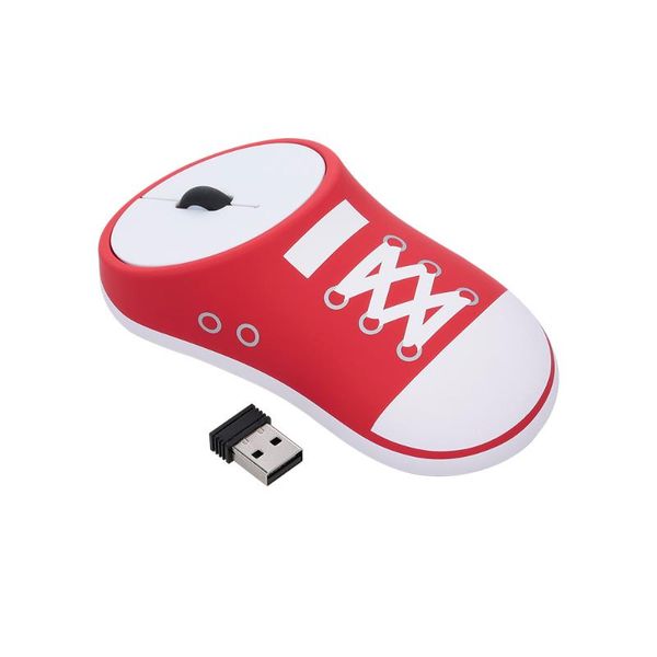 

mice wireless rechargeable mouse sneaker 2.4g office silent click auto-sleep plug and play innovative design