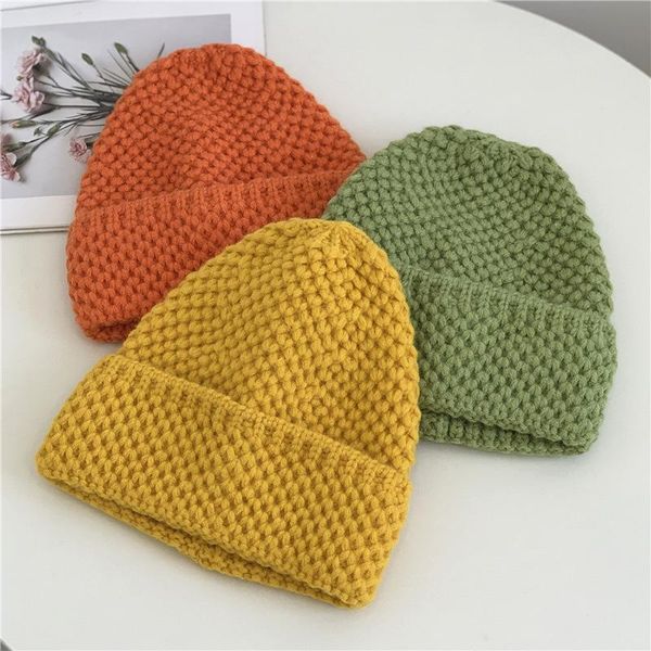 

beanies womens beanie hat warm autumn women wool knit cuff watch cap for girls spring skull hats female