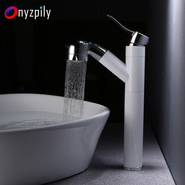 

bathroom sink faucets copper body pullable faucet cold and basin