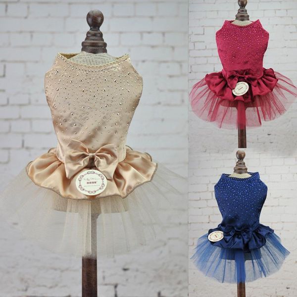 

dog apparel spring pet clothes for small dogs dress cat sweety princess summer puppy lace chihuahua party wedding