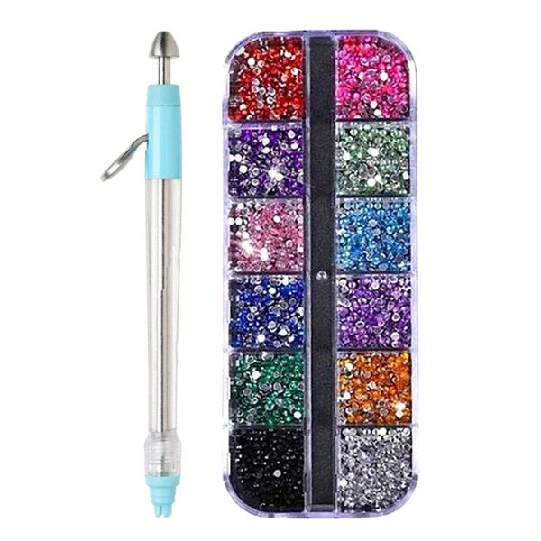 

nail art kits portable rhinestone multi-purpose diamond painting manual point drill pen phone case decoration embroidery tool