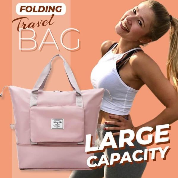 

storage bags large capacity folding travel bag water proof wearable shopping yoga fitness handle shoulder organizer supplies