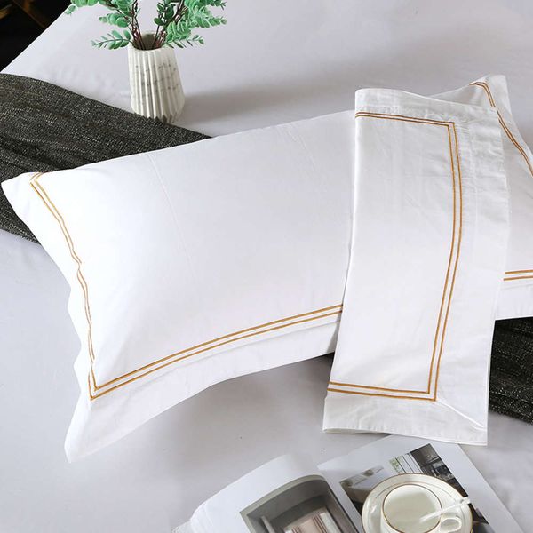

pillow case for guest room of el: pure cotton satin bar thickened and densified 60 white pillow bedding