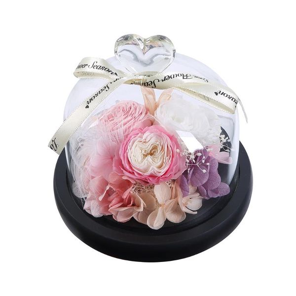 

decorative flowers & wreaths anlunob enchanted rose forever anniversary day gift preserved birthday fresh