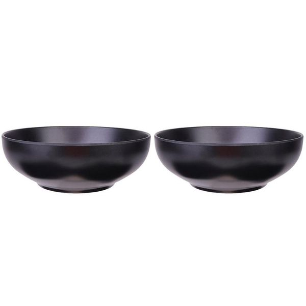 

bowls 2pcs japanese style ramen stylish container black noodle