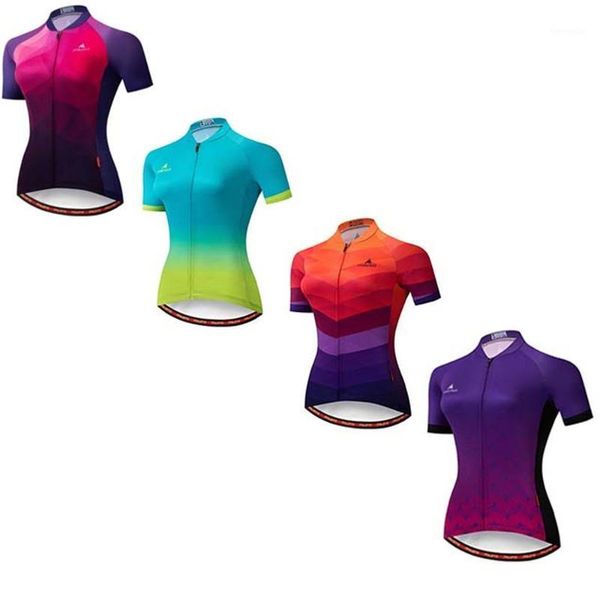

2021 women cycling jersey short sleeve racing sport mtb bike shirt pro team bicycle clothing maillot1, Black;blue