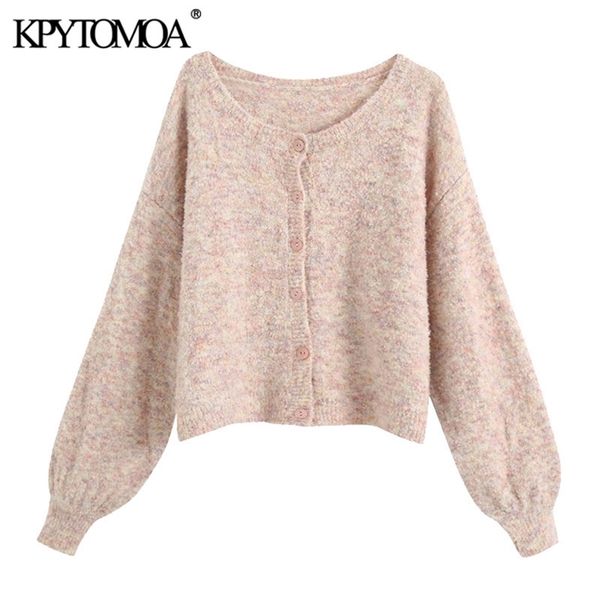 

women fashion textured weave loose cropped knitted cardigan sweater long sleeve female outerwear chic 210420, White;black