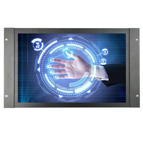 

monitors zhixianda metal case vga bnc av usb input 17.3 inch 1920*1080 open frame capacitive touch screen monitor built-in speaker