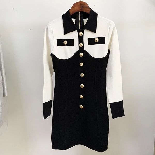 

european american stars with the same black and white contrast lion buckle stretch knitted tight, Black;gray