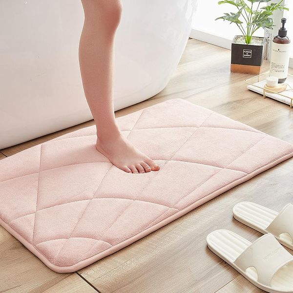 

bath mats memory foam bathroom mat carpet for floor sbr non-slip bottom toilet rugs modern anti skid and washable tapis salle de bain