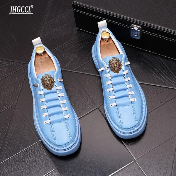 

luxury dress shoes scarpe uomo cuoio chaussures hommes en cuir luxe men loafer mannen schoenen men's casual shoe a6, Black