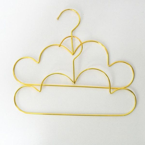

5pcs cloud shape hanger metal non kids children clothes coat sweater hangers & racks