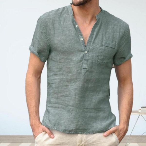 

men's casual shirts shirt slim-fit cotton blouse tee loose button down business quick-drying leisure beach daily wear, White;black