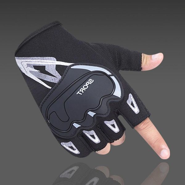 

cycling gloves half fingered men's fitness iron rolling outdoor sports tactics boxing combat special forces riding anti slip wear, Black