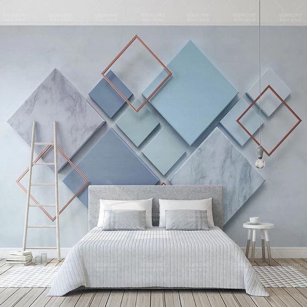 

wallpapers custom po self adhesive wallpaper modern geometric marble 3d murals living room bedroom backdrop wall papers home decor