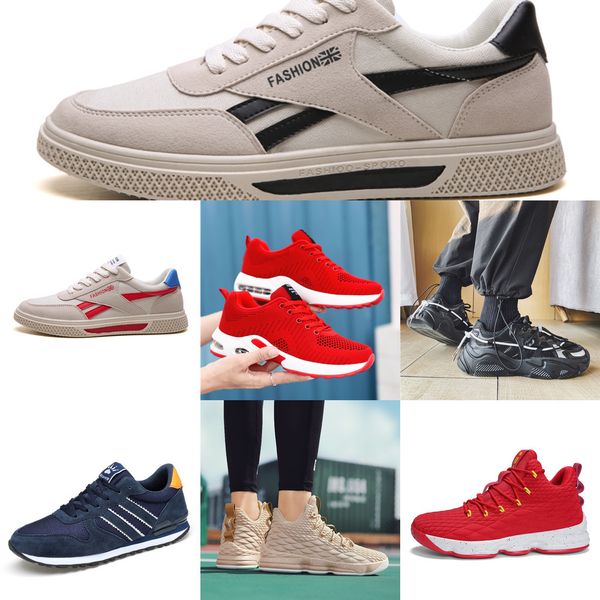 

t0ak 2021 men women running shoes platform trainers beige black grey triple white 334 outdoor sports sneakers size 39-44