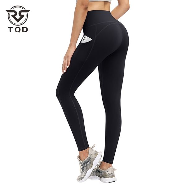 

tqd yoga pants seamless leggings fitness push up tights high waist energy elastic pockets running sport gym for women, Black;white