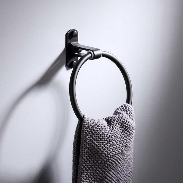 

towel ring black holder round wall mount shower bathroom hardware bath accessories rings