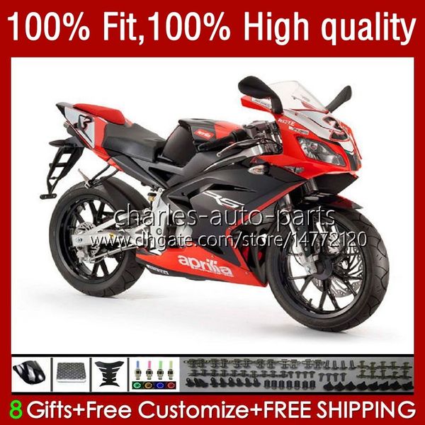 Einspritzverkleidungen für Aprilia RSV Rot Schwarz RS 125 R RR 125RR RS4 RS-125 12–16 38Nr