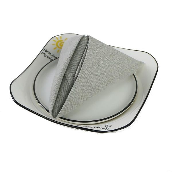 

table napkin 30x45cm cloth napkins with hemmed edges soft polyester blend fabric reusable mat for kitchen dining wedding decoration