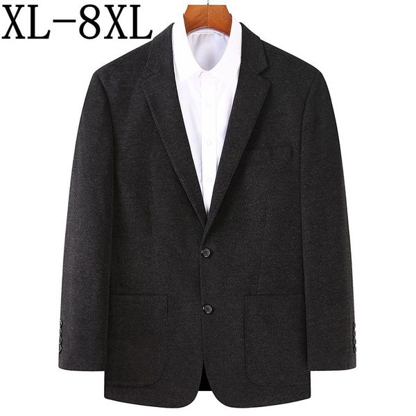 

men's suits & blazers size 8xl 7xl 6xl mens clothes 2021 autumn arrivals brand blazer men loose casual business, White;black