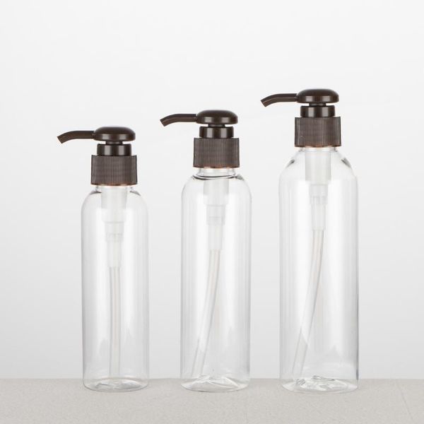 

storage bottles & jars 120ml 150ml 200ml x 25 brown screw lotion pump liquid soap washing dispenser cosmetic clear bottle diy containers