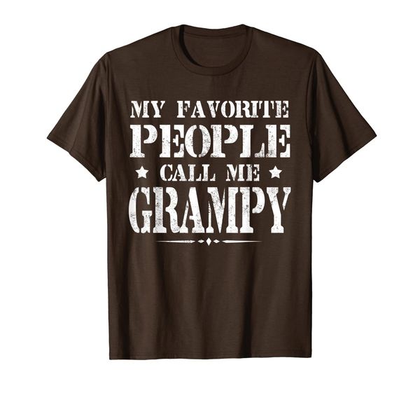 

mens my favorite people call me grampy t shirt father's day, White;black