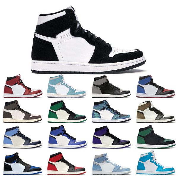 

wholesale 1s 1 basketball shoes man woman white black the twist shadow royal toe pink glaze pine green metallic gold game royal crimson tint