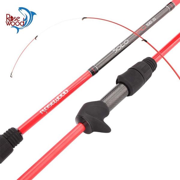 

rosewood super light solid tip fishing rod 1.98m lure weight 3-22g spinning high carbon casting tackle boat rods