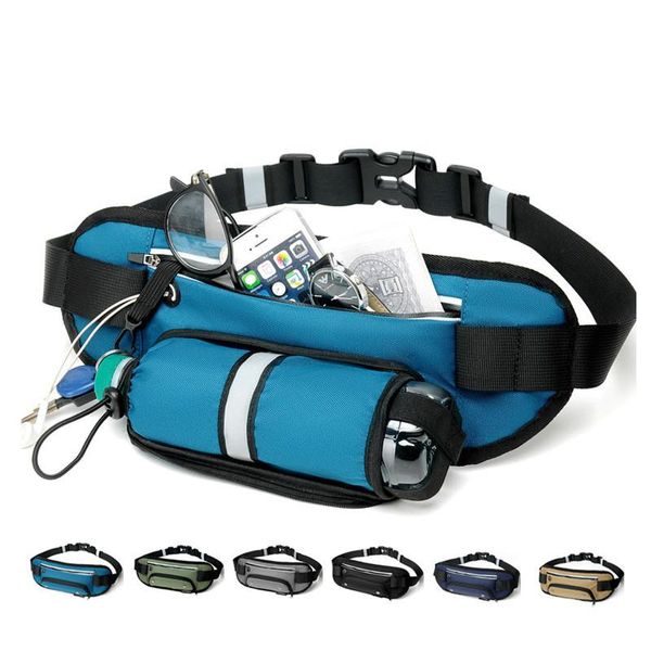 

sports multifunction waist pack men's outdoor cycling bag female shoulder crossbody waterproof running bags