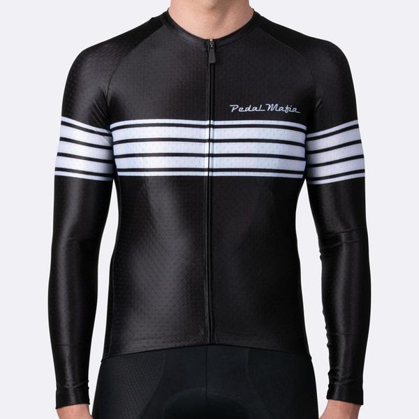

racing jackets pedal mafia long sleeve cycling jersey men 2022 pro team mtb clothing spring /autumn ropa ciclismo hombre breathable, Black;red