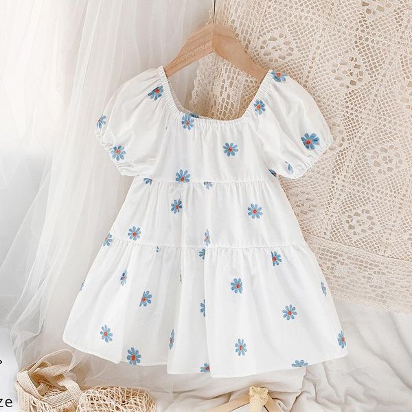 

girl's dresses 2021 summer baby girls princess dress casual kids dresser for girlsshort sleeve children's, Red;yellow