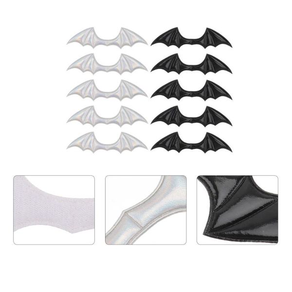 

10pcs bat wing decors diy clothes accessories cosplay props (assorted color) cat costumes