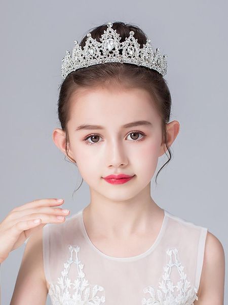 

hair clips & barrettes children's small crown princess sophia girl headdress hairband birthday crystal performance accessories, Golden;silver
