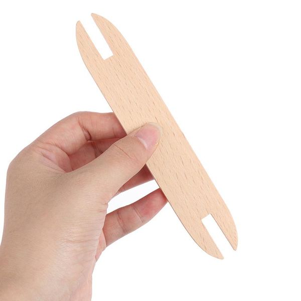 

sewing notions & tools beech wood weaving shuttle loom knitting tool sweater scarf tapestry stick, Black
