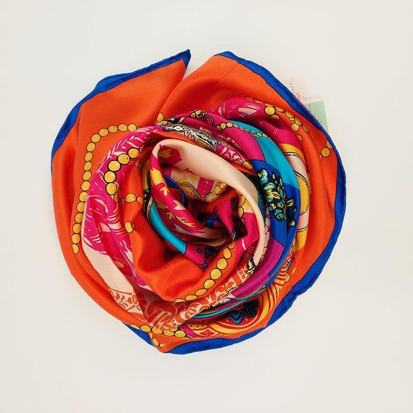 

scarves 2021 fashion silky and precious beauty warm simple temperament generous ladies scarf, Blue;gray