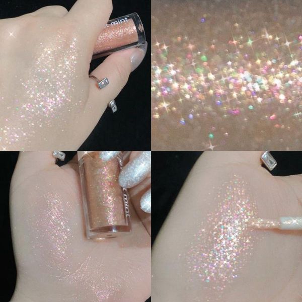 

eye shadow pearlescent liquid eyeshadow flash diamond high light silkworm brightening lasting waterproof easy to color maquiagem