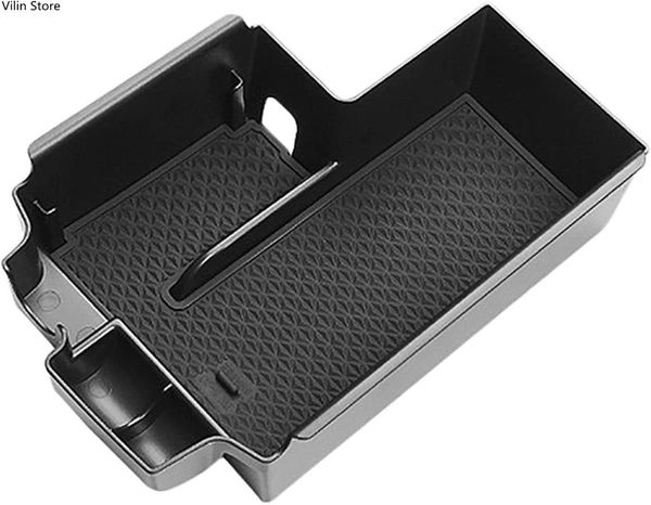 

car organizer central armrest box for 5 series g30 g31 2021 center console slope tidy up (color name: black)