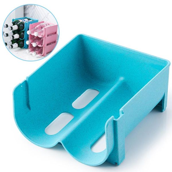 

hooks & rails simple stackable water bottle organizer morden design beverage rack storage standing wine home shop party