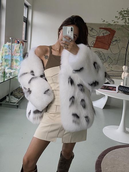 

women's fur & faux [3rd anniversary] "dust in fireworks" imported grass coat for women, Black