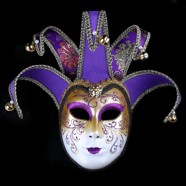 

party mask halloween gold powder creative full face venice makeup performance