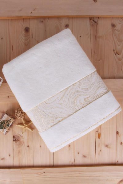 

ultra soft 100 cotton lurex gold silvery 90x150cm bath towel