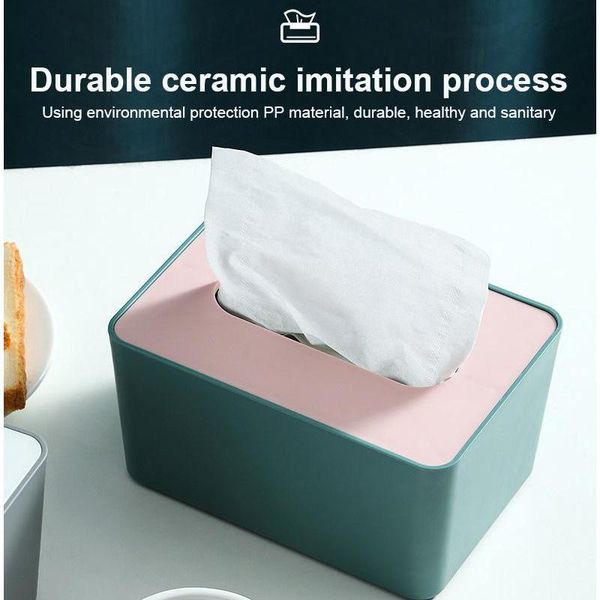 

simple tissue box ceramic imitation napkin u-shaped wide mouth paper square and round organizer household supplies boxes & napkins