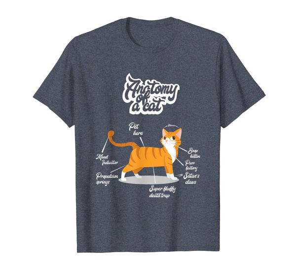 

Orange Tabby Cat T-Shirt | Anatomy of a Cat Cute Present, Mainly pictures