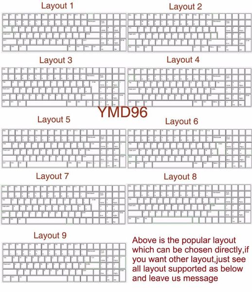 

keyboards assembly service for ymd96 ymd75 gh60 yd60m switches leds
