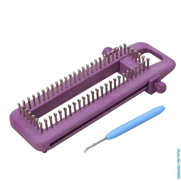 

adjustable sock loom kit knitting socks scarf hat diy hand craft tool sewing notions & tools, Black